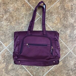 Chic Maroon Travel Tote Bag